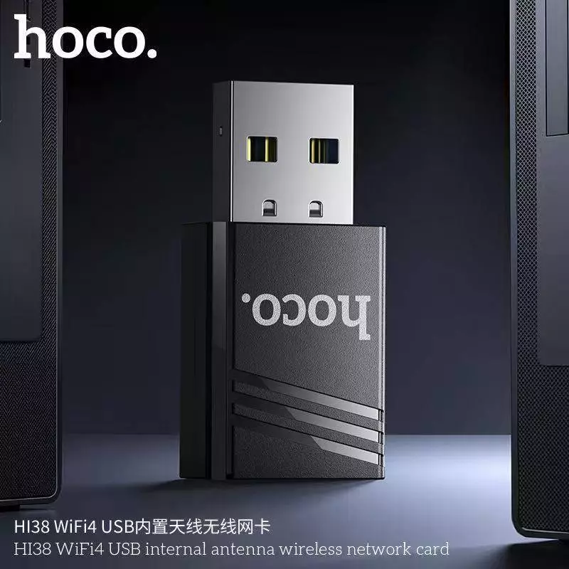 USB Wifi Hoco Hi38: USB Wifi Hoco HI38 | Băng tần 2.4G | Tốc độ 150Mbps | Bộ thu wifi máy tính | USB wifi cho PC | USB wifi laptop | Cục bắt wifi mini | Phụ kiện mạng | Thiết bị thu sóng | Hoco chính hãng | Giá rẻ Hóc Môn | Mua ngay | Vi Tính Hóc Môn
